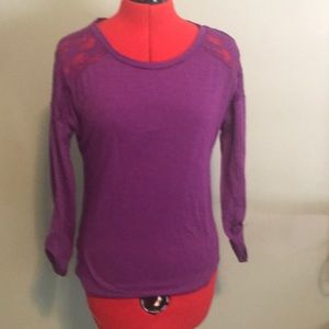 Purple lace top